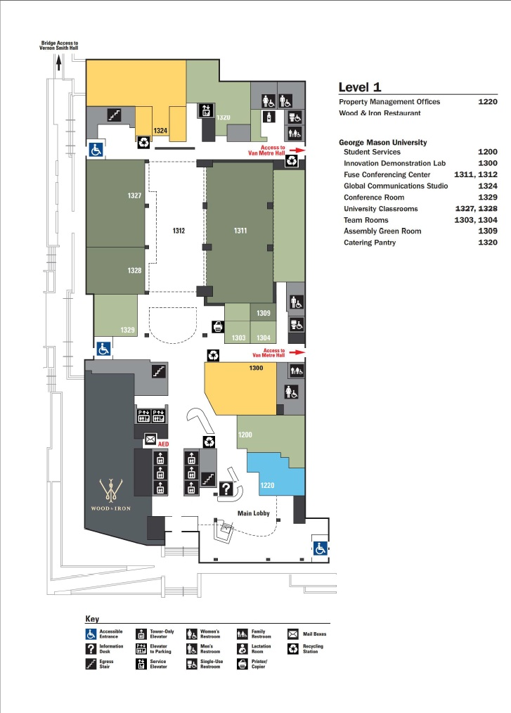 First floor map of the FUSE building
